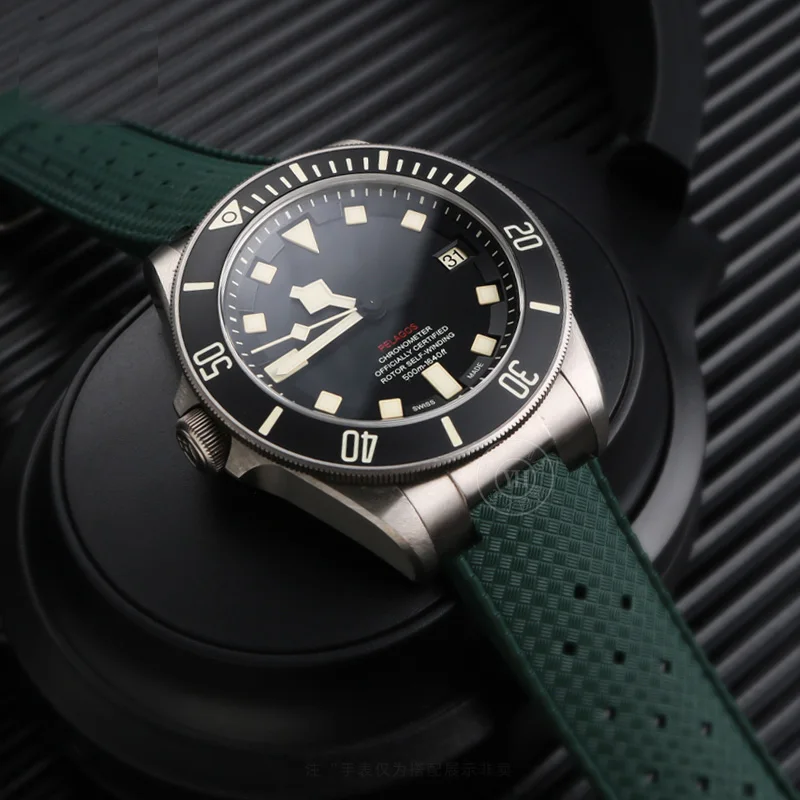 Cinturino per orologio in Silicone morbido per Tudor Pelagos 25500