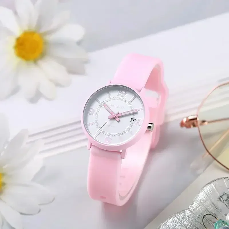 Simple Women Digital Waterproof Watch Calendar Silicone Tape Quartz Watch Student Girls Wristwatch Montre Femme Relogio Feminino quartz watch,digital watch