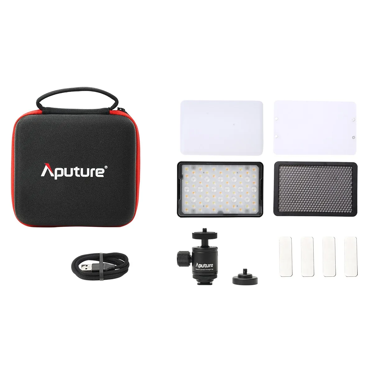 Aputure MC Pro 미니 RGBWW 포켓 비디오 라이트 2000K-10000K 사진 조명, 유튜브 스튜디오용 미니 RGB 라이트 비디오 램프