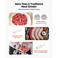 SucceBuy hachoir à viande 4.5 Lbs-9.2Lbs/Min capacité hachoir à viande électrique avec lame plaque de broyage machine à saucisses pour cuisine maison 5