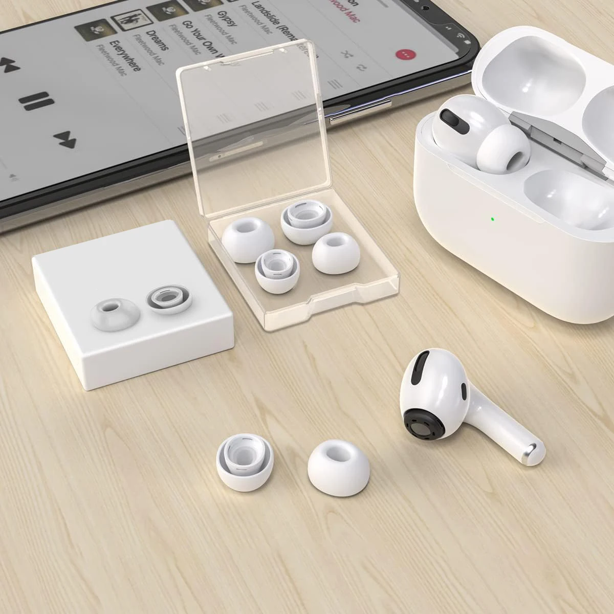 Premium Soft Silicone Anti-Slip Eartips - Comfortable Earbuds with Enhanced Grip