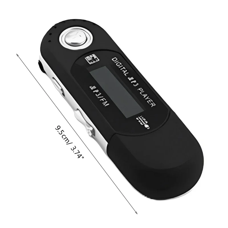 가사 디스플레이가 있는 세련된 USB MP3 플레이어(포함되지 않음)