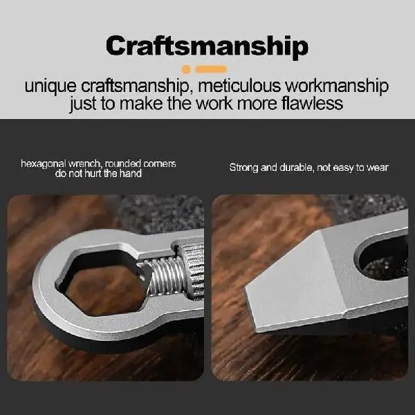Multi functional wrench portable pry bar