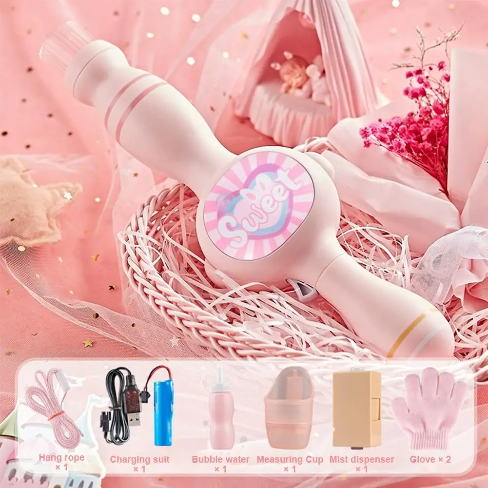 Mystical Mist Bubble Wand: Portable Fog-Infused Party Blower (Includes Water Bottles)