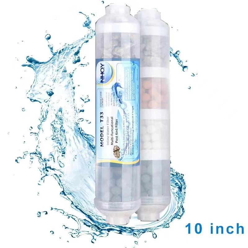 Alkaline Water Filter Cartridge for Reverse Osmosis RO System 4-Layer 10-inch Connect Replacement PH Balance and Restore Mineral