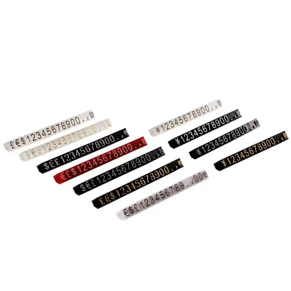 RUB 가격 태그 큐브 숫자 태그, 숫자 태그, Sia 시계, 보석 팝 가격 디스플레이 스탠드, 4x6mm