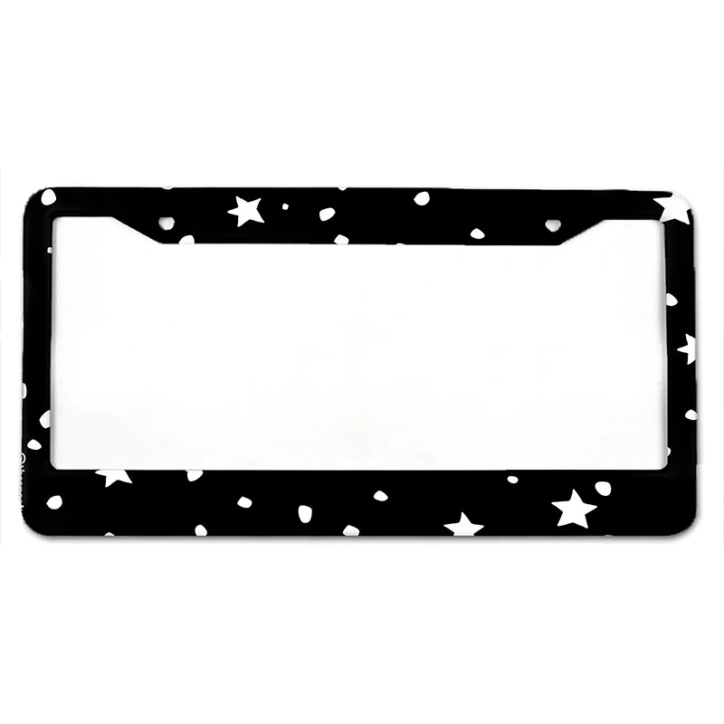 Starry Sky Aluminum Alloy Car License Plate Cover – Waterproof American Standard Frame 6
