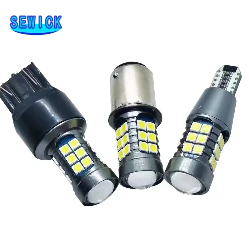 LED ĵ 3030   , 극ũ Ʈ, ڵ , ȭƮ, ο, , 12V, 1200Lm, T15, 1156, Ba15s, 27SMD, P21w, 100 