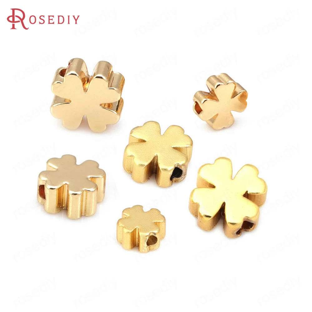 Brass Jewelry Making Supplies Brass Flower Bracelets Beads 5mm 6mm 8mm Gold Color Aliexpress