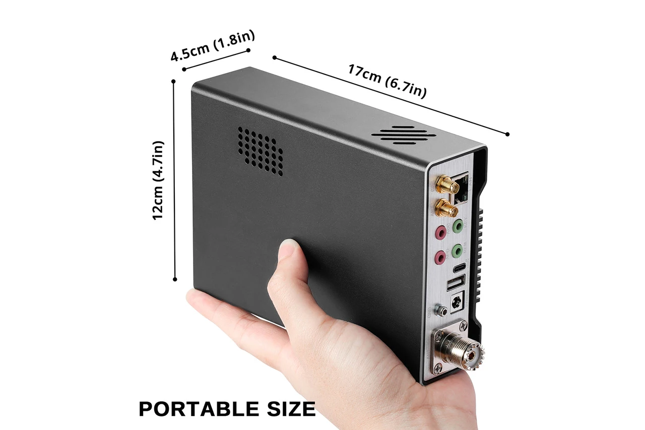 4 세대 오리지널 Q900 V4, 100KHz-2GHz HF VHF UHF 모든 모드 SDR 트랜시버, 소프트웨어 정의 라디오, DMR SSB CW RTTY AM FM
