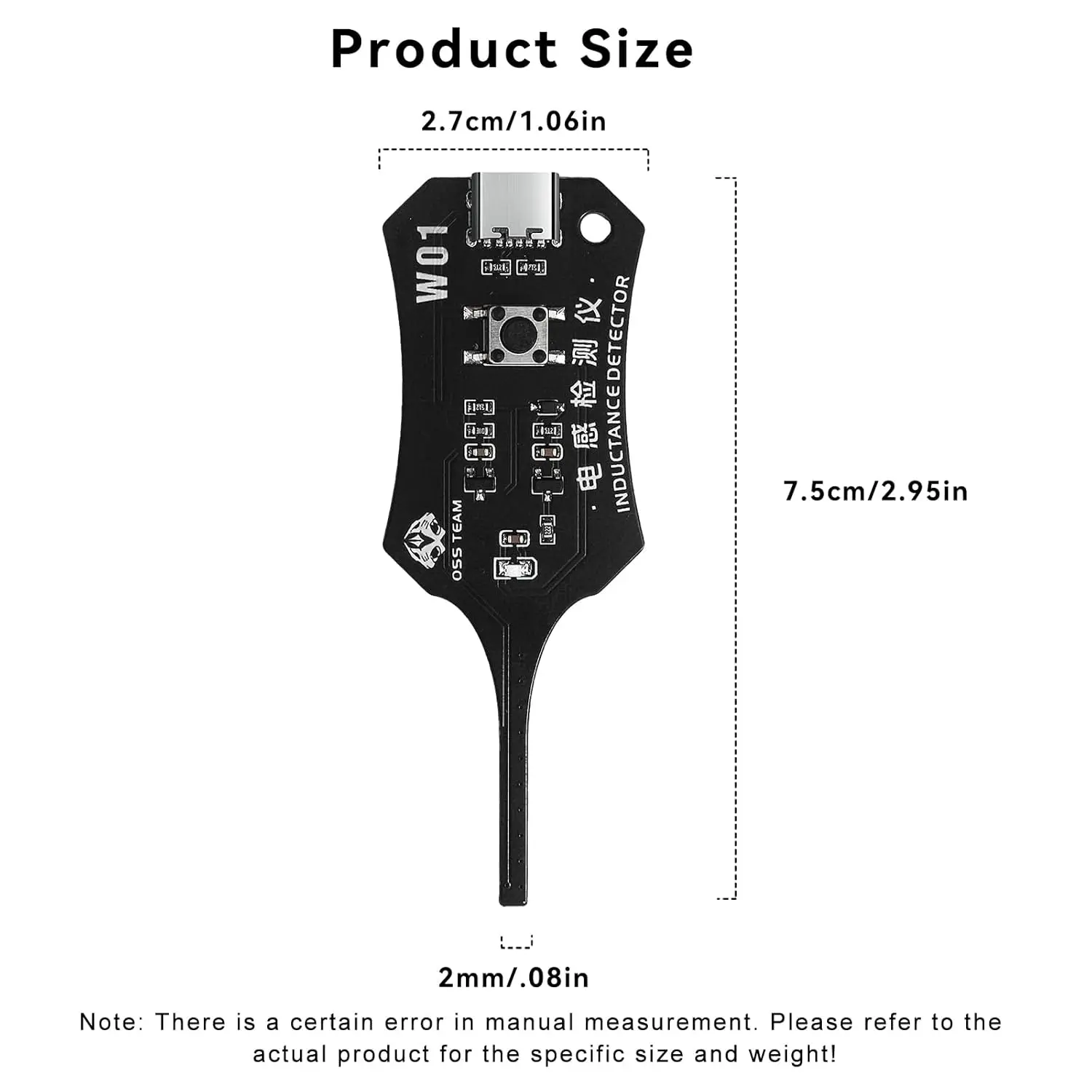 USB C Inductance Tester Motherboard Coil Inductance Detector Tool Electromagnetic Induction Troubleshooting For Repairs Type C