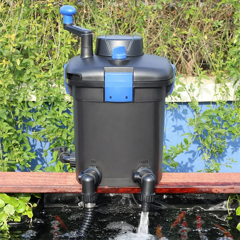 

Fish Pond FilterGarden Water Circulation Filtration SystemSterilizing LampFilter Bucket CPM-1800