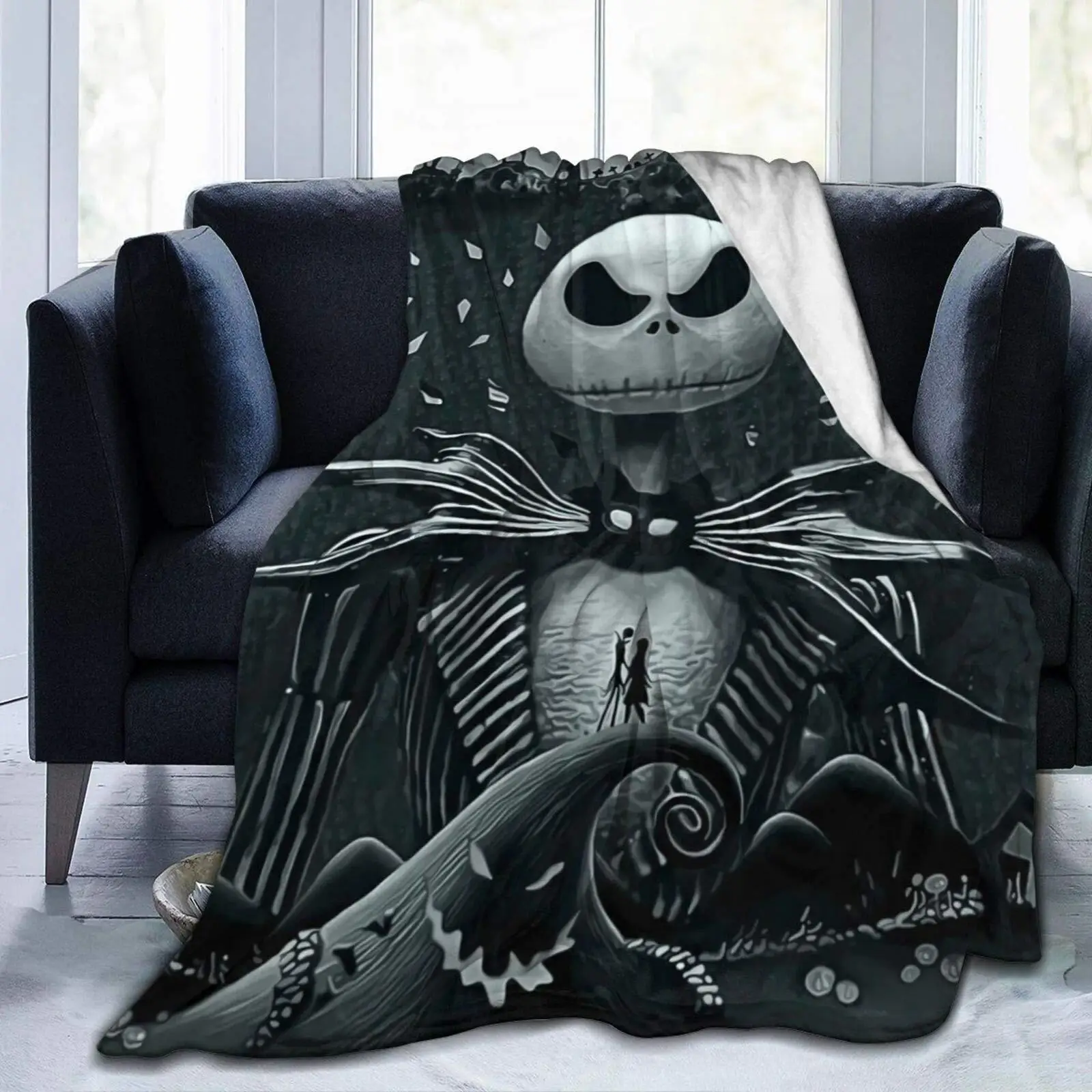 

Nightmare Before Christmas Ultra-Soft Micro Fleece Blanket Couch for Adults Or Kids