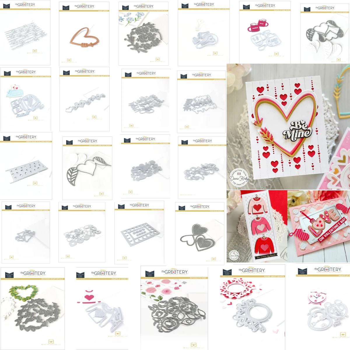 

Love Hearts Collection New Metal Cutting Dies Hot Foil for Greeting Card Making Scrapbooking Craft Paper Handcraft Decoration