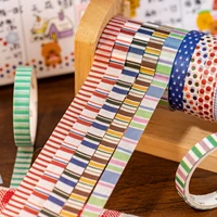 10 Pcss Kawaii Washi Tapes Set Scrapbooking Stickers Supplies Japanese Cute korean stationery Journaling Aesthetic Masking tape 6
