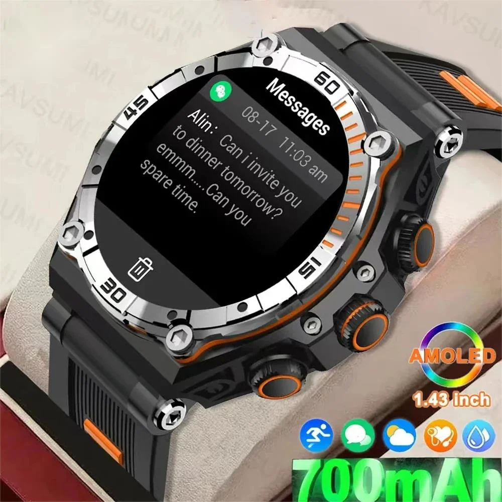 

Xiaomi Mijia Men 1.43-inch Bluetooth Calling Smartwatch 700mAh Battery Heart Rate Blood Pressure Meter Women Fitness Sport Watch