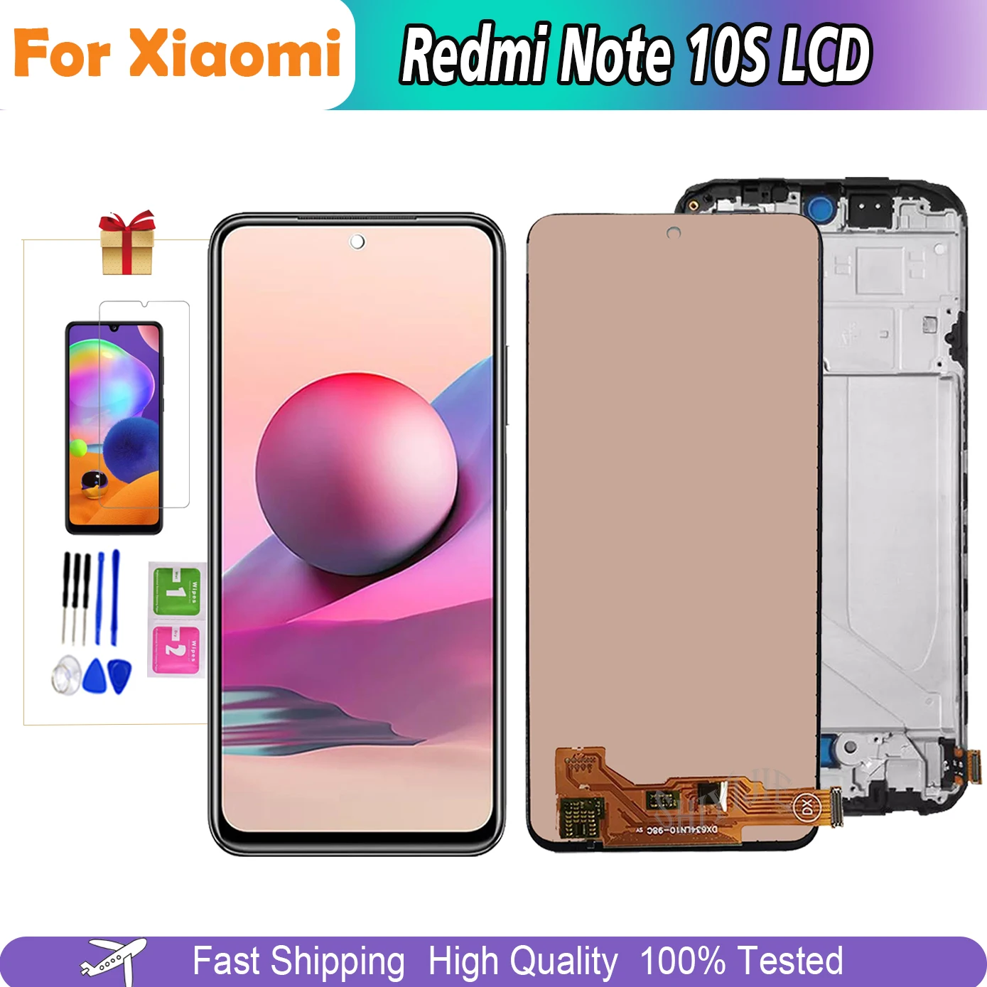 สำหรับ Xiaomi Redmi หมายเหตุ10S จอแสดงผล LCD Touch Digitizer หมายเหตุ ...
