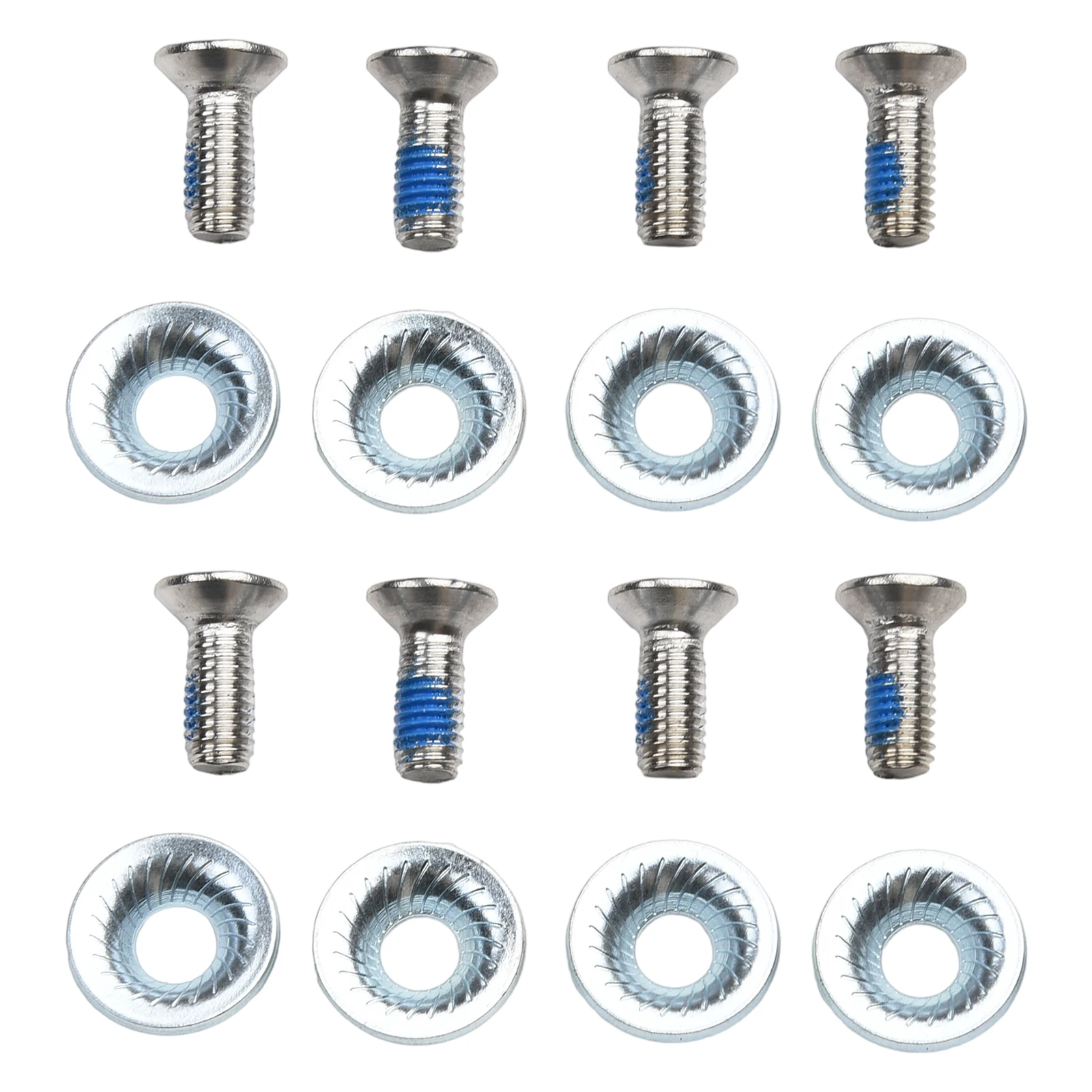 

8pcs Screws Spacer Universal Snowboard Fixed-Screw Ski Accessorie Binding Washer AntiSlip Design Reliable Practical For Skiing