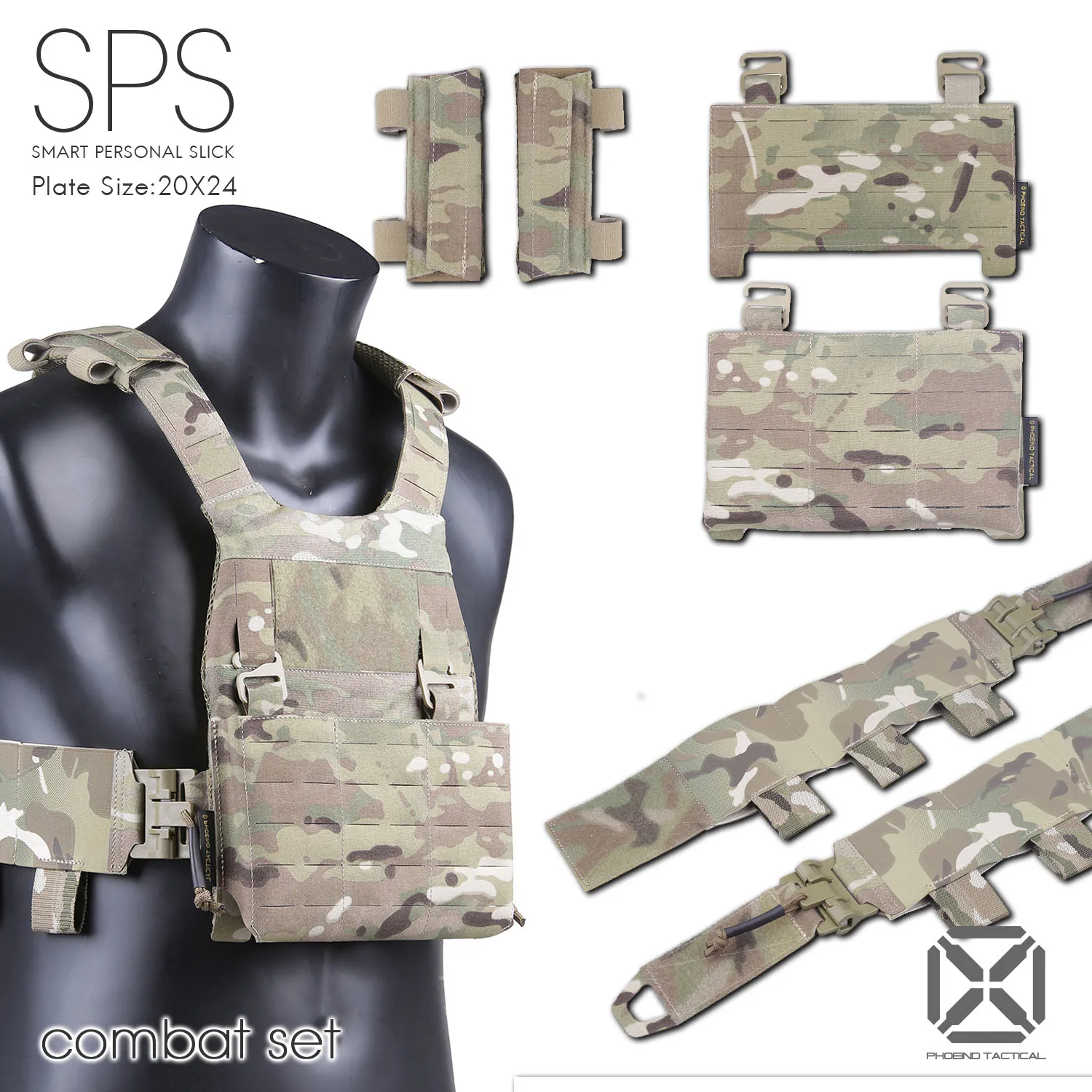 

Tactical SPS Small Ultra Light Vest System Set, Laser Cutting, Female, Children, Adult