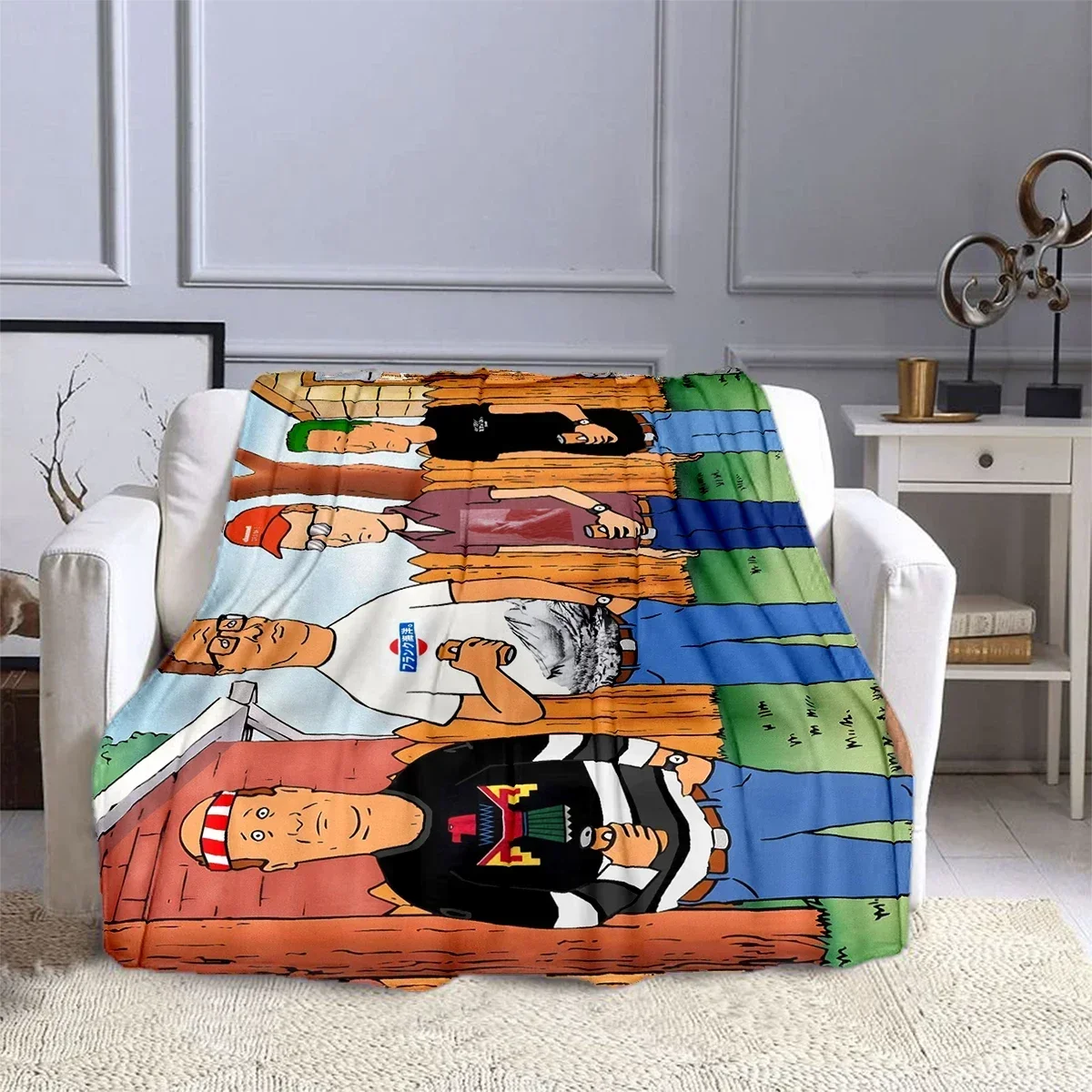 TV show Cartoon King of the H-Hill Blanket Children's Blanket High Quality Flannel Blankets Soft Comfortable Home Travel Blanket 6