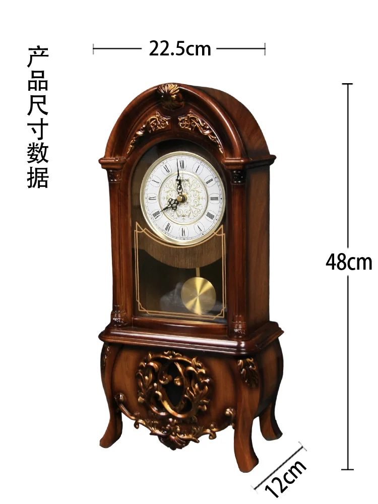 

Retro Vintage Clock Clock Living Room Home Fashion Countertop Antique Ornaments Pendulum Clock