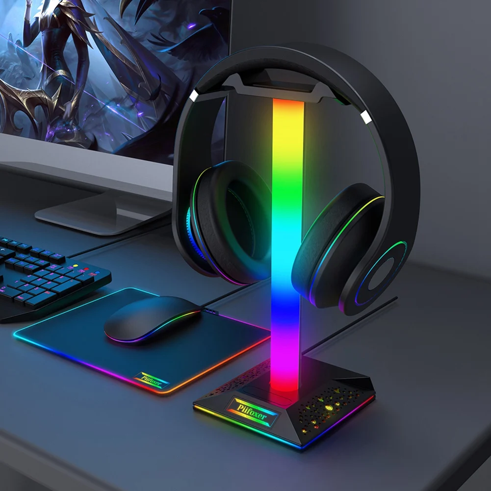 

Подставка для игровых наушников с двумя USB-портами