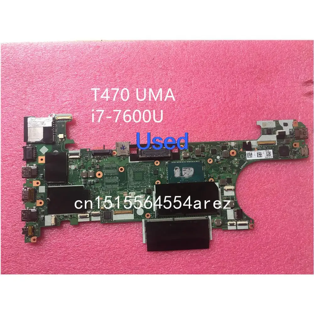 

Used For Lenovo Thinkpad T470 Laptop Motherboard Mainboard i7-7600U UMA 01HX664