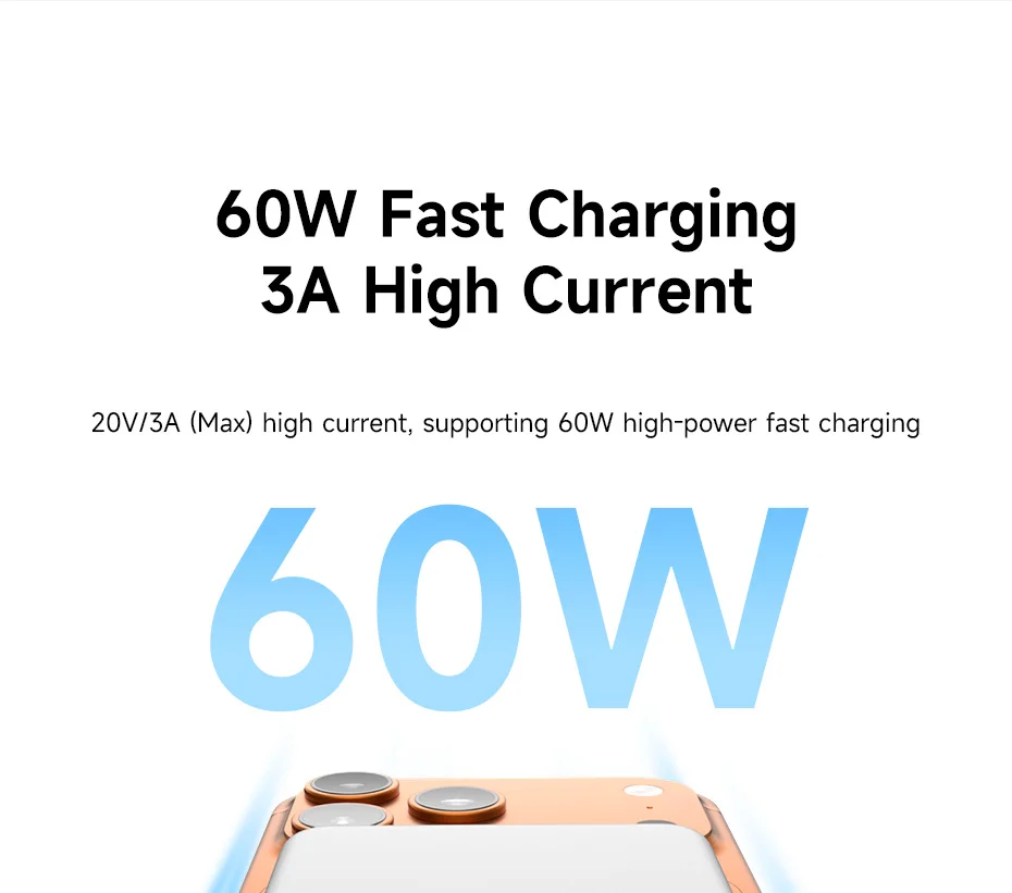 Hagibis USB-C Right-Angle Short Cable 60W