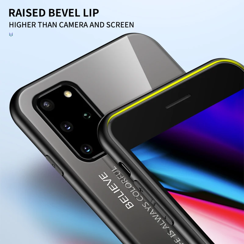 Colorful Gradient Tempered Glass Case Cover