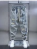 Fashionable Street Jeans Ripped Harem Pants Brand Men's Striped Embellished Pencil Trousers 1