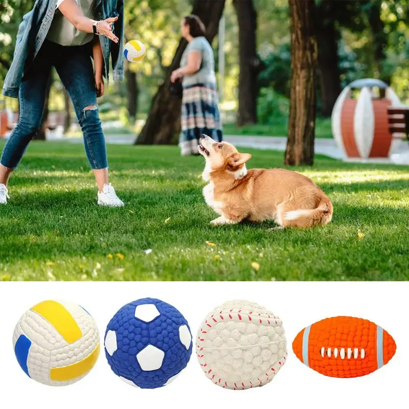 

Pet toy dog Voice Teething Cute Sports Ball Adjustable Cleaning Chew Training Toys relieve boredom interactive toys for dogs