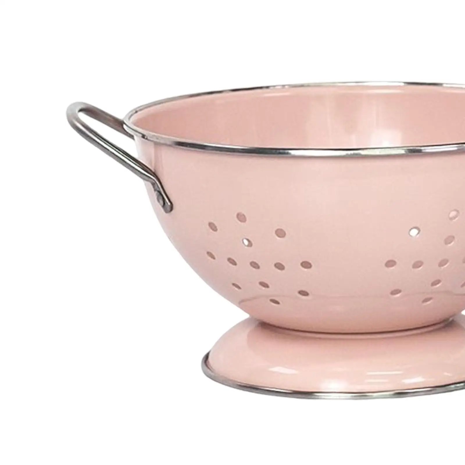 French Retro Fruit Basket Drainage Berry Colander Food Storage Baskets Serving Bowl with Handle for Countertop Veggies Fruits fruit colander