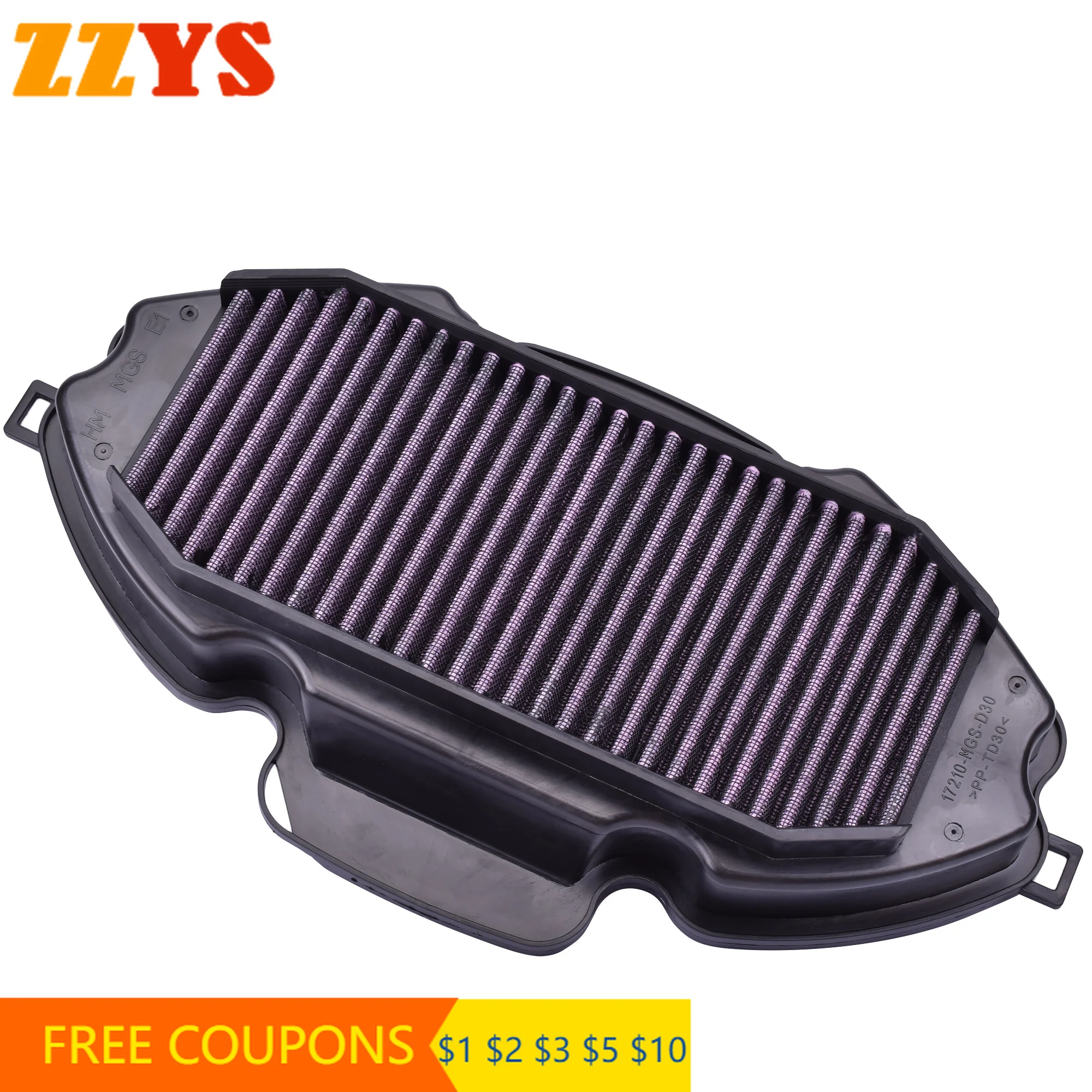 

Motorcycle Engine Air Filter For Honda 17210-MGS-D30 670 NM4 Vultus 2015-2016 CTX700N CTX700 DCT CTX 700 2014-2018 2017 Washable
