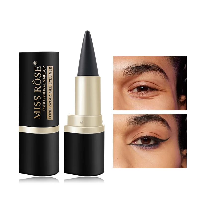 Eyeliner Paste Waterproof eyeliner paste eyeliner quick-drying matte single end black solid rich pen