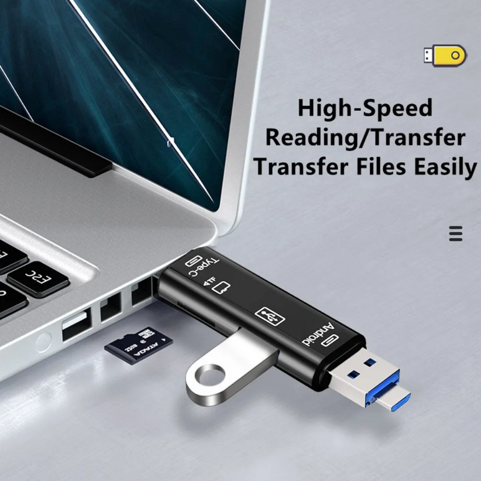 5 in 1 OTG Type C Card Reader USB Card Reader Micro USB SD TF Flash Drive for Mobile Phone Computer Accessories usb card reader