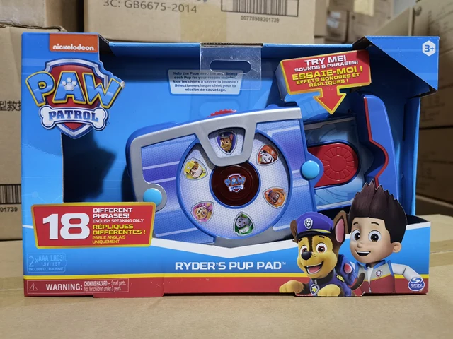 Original Paw Patrol Ryder's Interactive Pup Pad with 18 Sounds for Kids  Aged 3+ Children toy Birthday Gift Doll Christmas Gift