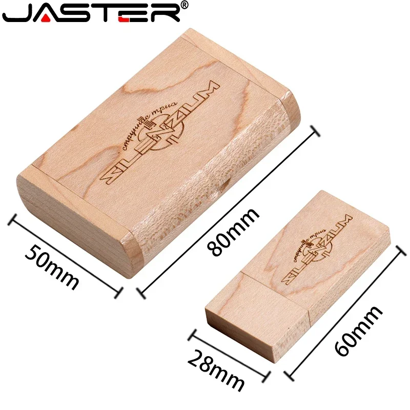 무료 맞춤형 로고 USB 플래시 드라이브 128GB 나무 상자 메모리 스틱 64GB 독창적인 선물 펜 드라이브 32GB 메이플 펜드라이브 Cle USB 스틱
