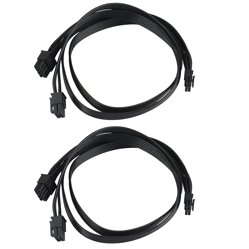 2X Dual Pcie 8 Pin Maschio A Mini Cavo Di Alimentazione Gpu A 12 Pin Per Serie Geforce Rtx 30 Per Alimentatore Modulare Evga/Seasonic, 23.5 Pollici
