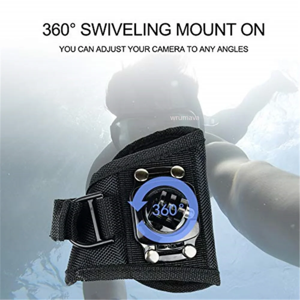 Фото Повязка на руку с поворотом на 360 градусов, ремешок для штатива для GoPro Hero Xiaomi Yi OSMO MAX SJCAM SJ5000, адаптер для камеры Go Pro №5