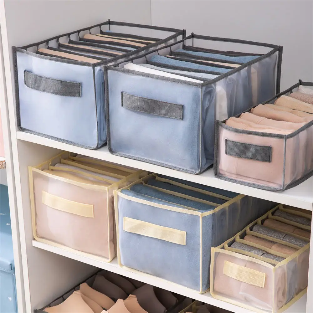 Clothes Organizer Storage Box Underwear Storage Organizer Underwear Storage Box Drawer Organizer Jeans Pants Storage Box Wardrobe Drawer Organizer For Underwear Bra Ties T-Shirt Socks Organization System