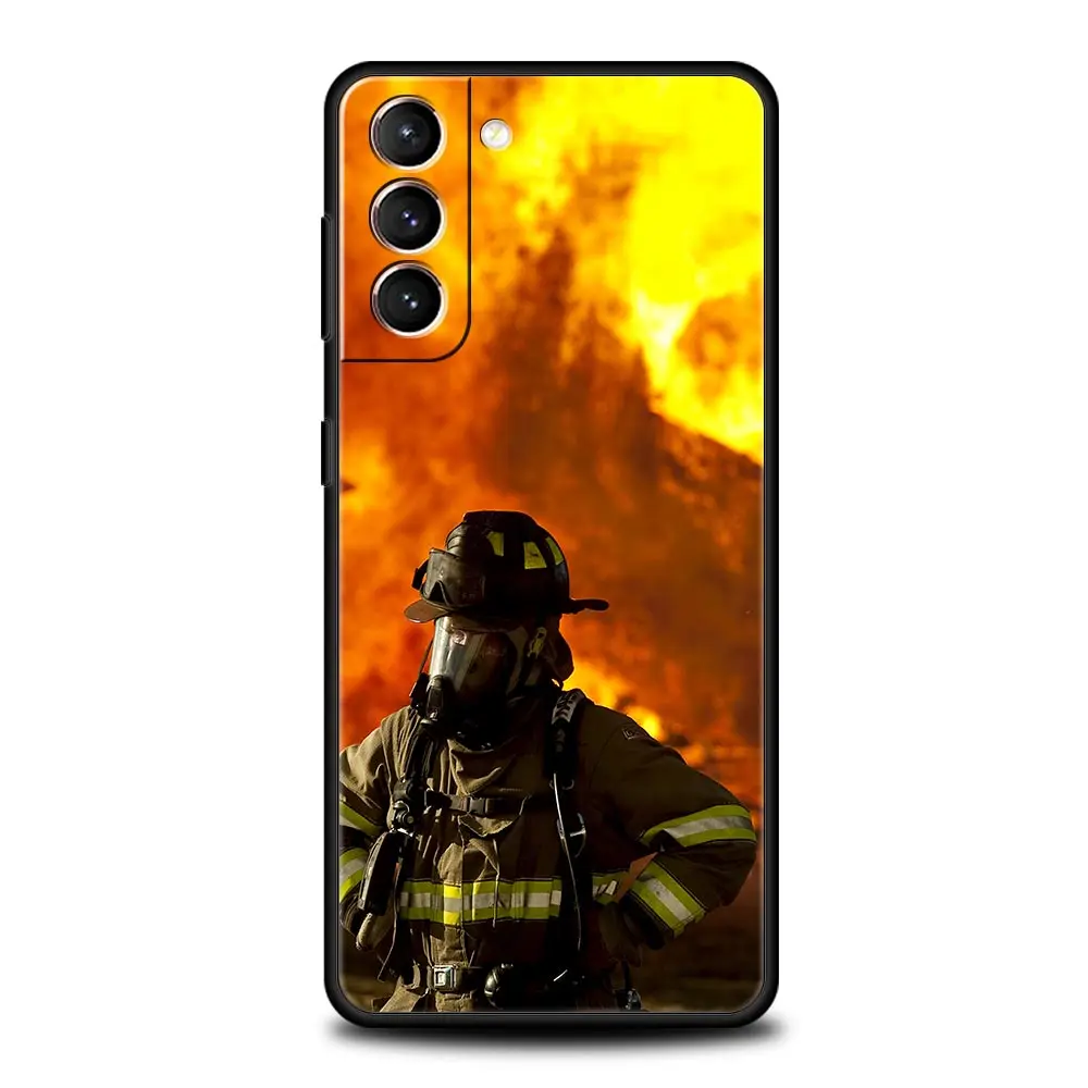 Firefighter Heroes Themed Protective Phone Case - Soft Cover