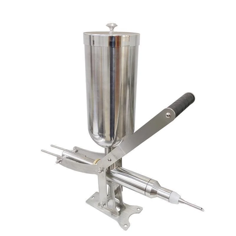 Churro Donut Filler Machine, 4.5L Manual Churro Filler, Stainless Steel Spanish Doughnut Filler, Fruit Donut Churros Jelly Cream