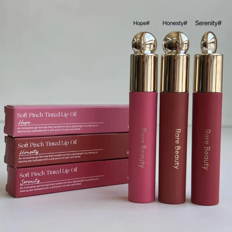 Multicolour Rare Beauty Soft Pinch Tinted Lip Oil Liquid Lipstick Honesty Serenity Hope Moisturizing Lip Glaze Lip Gloss 5