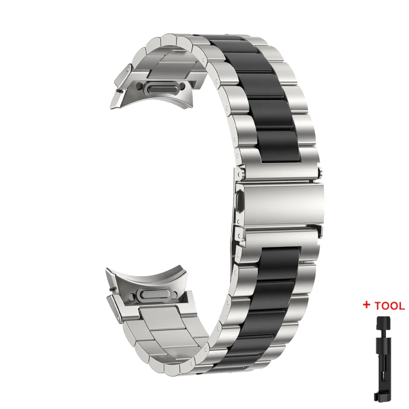 Premium Stainless Steel Quick-Release Watch Band Bracelet