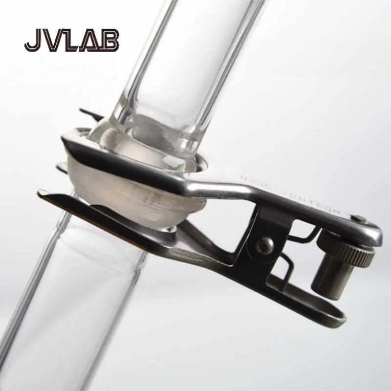 10 pcs 12# Stainless Steel Clamp Spherical Joint Glassware Pinch Clip Lab Beaker Glass Balls Clamp JVLAB Laboratory Tools
