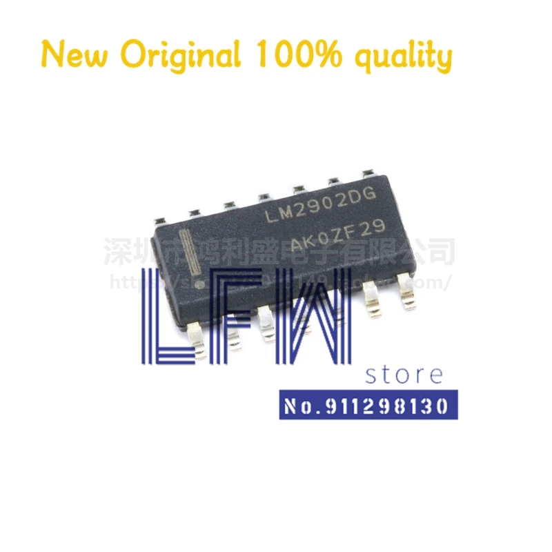 

10pcs/lot LM2902DR2G LM2902DR LM2902DG LM2902 2902 SOP14 Chipset 100% New&Original In Stock