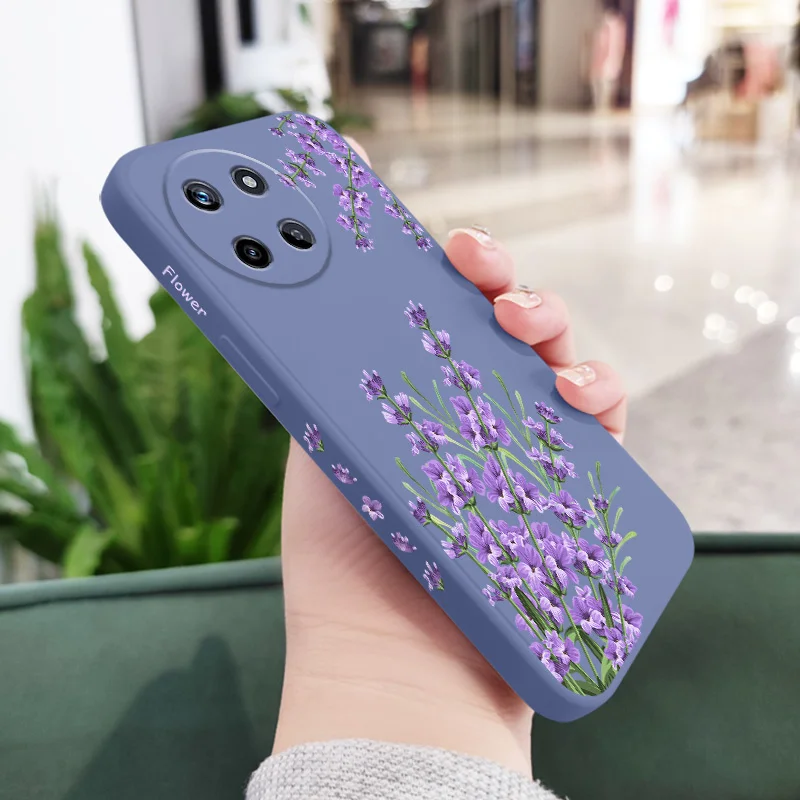 Romantic Grass Liquid Silicone Phone Case
