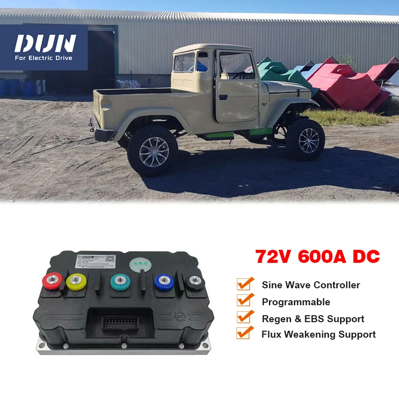 

600A DC ND721200 PMSM бесщеточный синусоидальный программируемый контроллер для 6 кВт 10 кВт 72 в Электрический автомобильный трехколесный велосипед