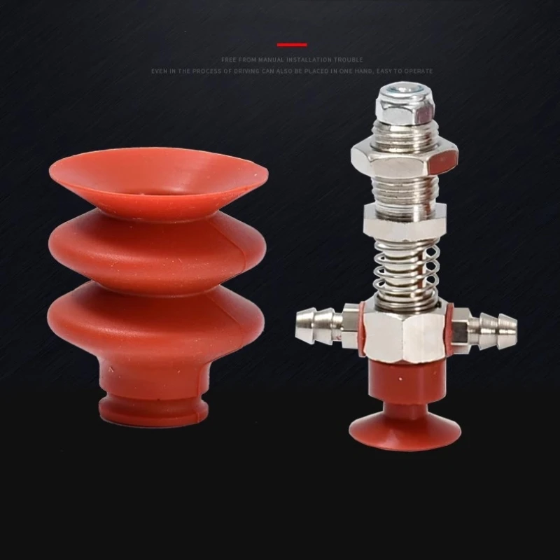 SRJQXH 6 Pcs Sucker, HSP-25-2/ HSP-20-2/ HSP-15-2 Bellows Suction Cup, White Vacuum Pneumatic Suction Cup, Can Be Used For Mechanical Automation Euipment - View #7