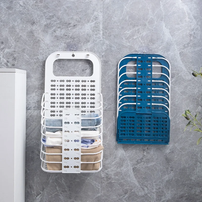 

Multifunctional Folding Dirty Clothes Basket Household Laundry Basket Portable Dirty Clothes Basket Folding Wall Storage Basket
